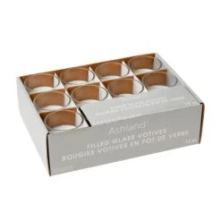 12 Ivory Glass Votive Candles By Ashland® Basic Elements™ -Optima Home Decor Store 10136302 30