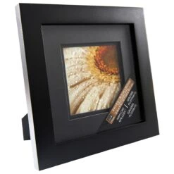 Black Gallery Frame With Black Double Mat By Studio Décor®