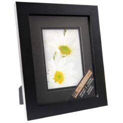 Black Gallery Frame With Black Double Mat By Studio Décor® -Optima Home Decor Store 10144578