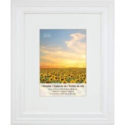4 White Frames With Mat, 5" X 7", Lifestyles By Studio Décor® -Optima Home Decor Store 10146234