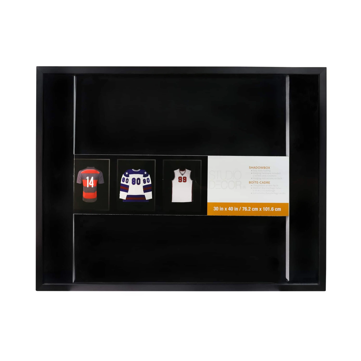 Black Large Shadow Box, 30" X 40" By Studio Décor® 3 Black Large Shadow Box, 30" X 40" By Studio Décor®
