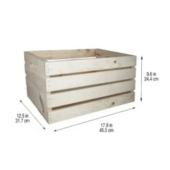 Large Wooden Crate By Make Market® 10 Large Wooden Crate By Make Market® -Optima Home Decor Store 10228808 2