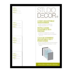 Black Adjustable-Depth Shadow Box By Studio Décor®