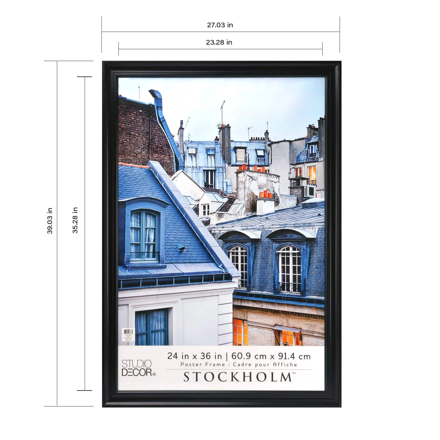Black Poster Frame, Stockholm™ By Studio Décor® 14 Black Poster Frame, Stockholm™ By Studio Décor® - Image 12