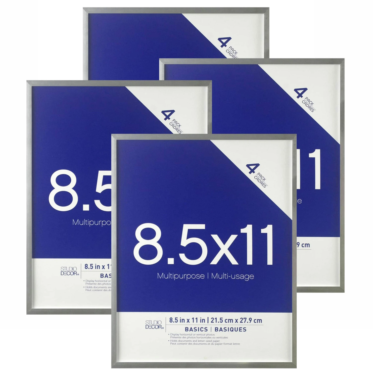4 Pack Multipurpose 8.5" X 11" Wall Frames, Basics By Studio Décor® 13 4 Pack Multipurpose 8.5" X 11" Wall Frames, Basics By Studio Décor® - Image 11