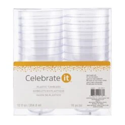 12oz. Plastic Cups By Celebrate It™ Entertaining, 16ct. 7 12oz. Plastic Cups By Celebrate It™ Entertaining, 16ct. -Optima Home Decor Store 10309053 1