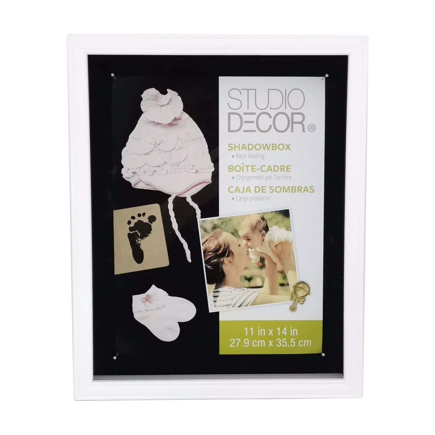 White Shadow Box By Studio Décor® 3 White Shadow Box By Studio Décor®