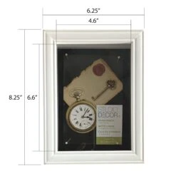 White Shadow Box By Studio Décor® 21 White Shadow Box By Studio Décor® -Optima Home Decor Store 10322046 4