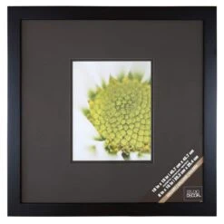 Black Square Gallery Wall Frame With Black Double Mat By Studio Décor® -Optima Home Decor Store 10347266