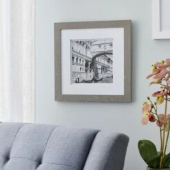 Grey Gallery Wall Frame With Double Mat By Studio Décor® -Optima Home Decor Store 10347271 20