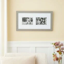 Gray 2-Opening Gallery Frame With Double Mat By Studio Décor® -Optima Home Decor Store 10347272 20