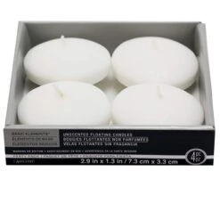 Basic Elements™ White Floating Candles, 4ct. By Ashland® -Optima Home Decor Store 10360224 1