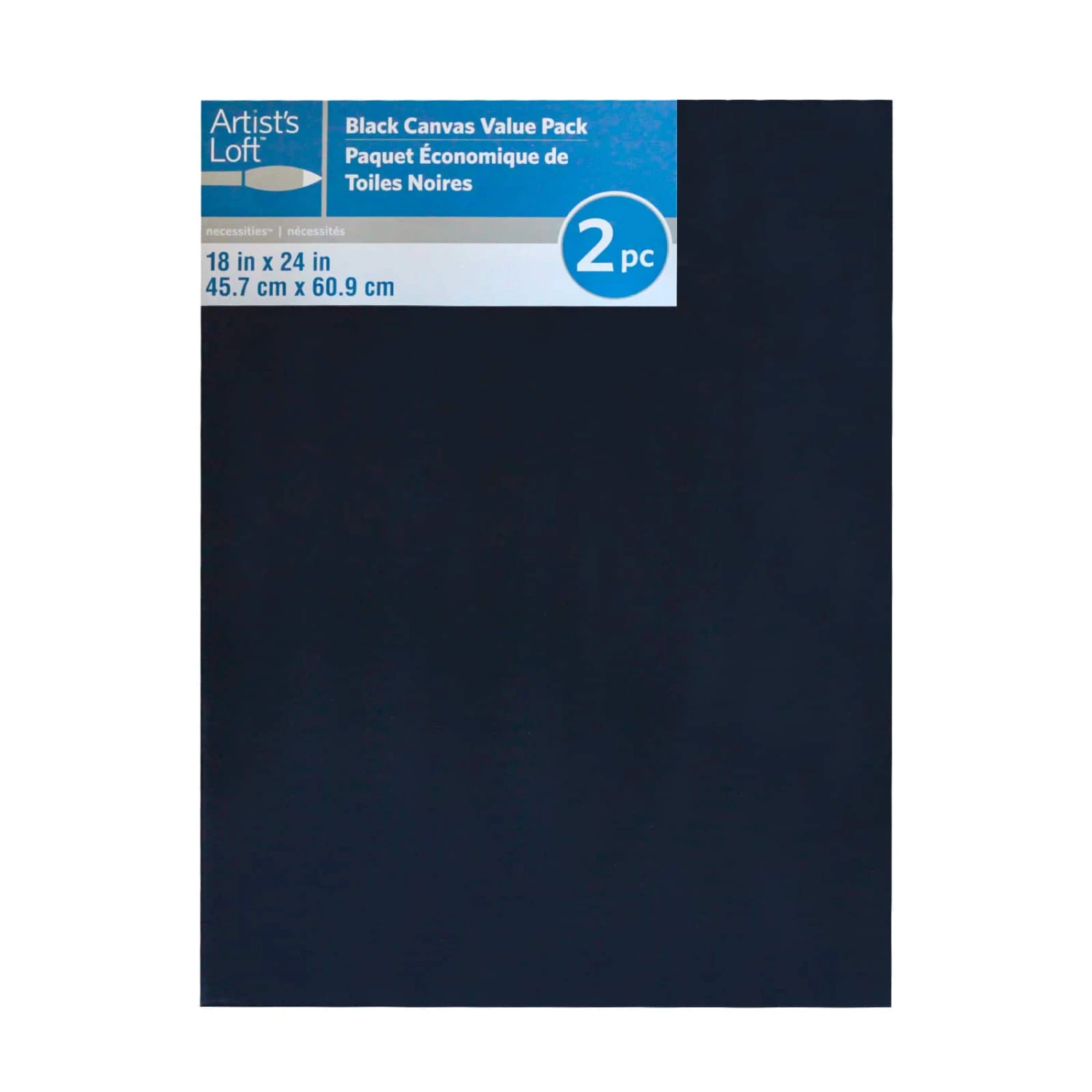 12 Packs: 2 Ct. (24 Total) Black Canvas Value Pack By Artist's Loft™ Necessities™ 5 12 Packs: 2 Ct. (24 Total) Black Canvas Value Pack By Artist's Loft™ Necessities™ - Image 3