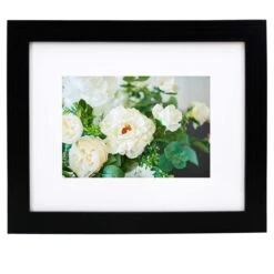 Black Belmont Frame With Mat By Studio Décor® -Optima Home Decor Store 10392855 1