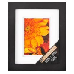 Black Gallery Frame With Double Mat By Studio Décor® -Optima Home Decor Store 10414806