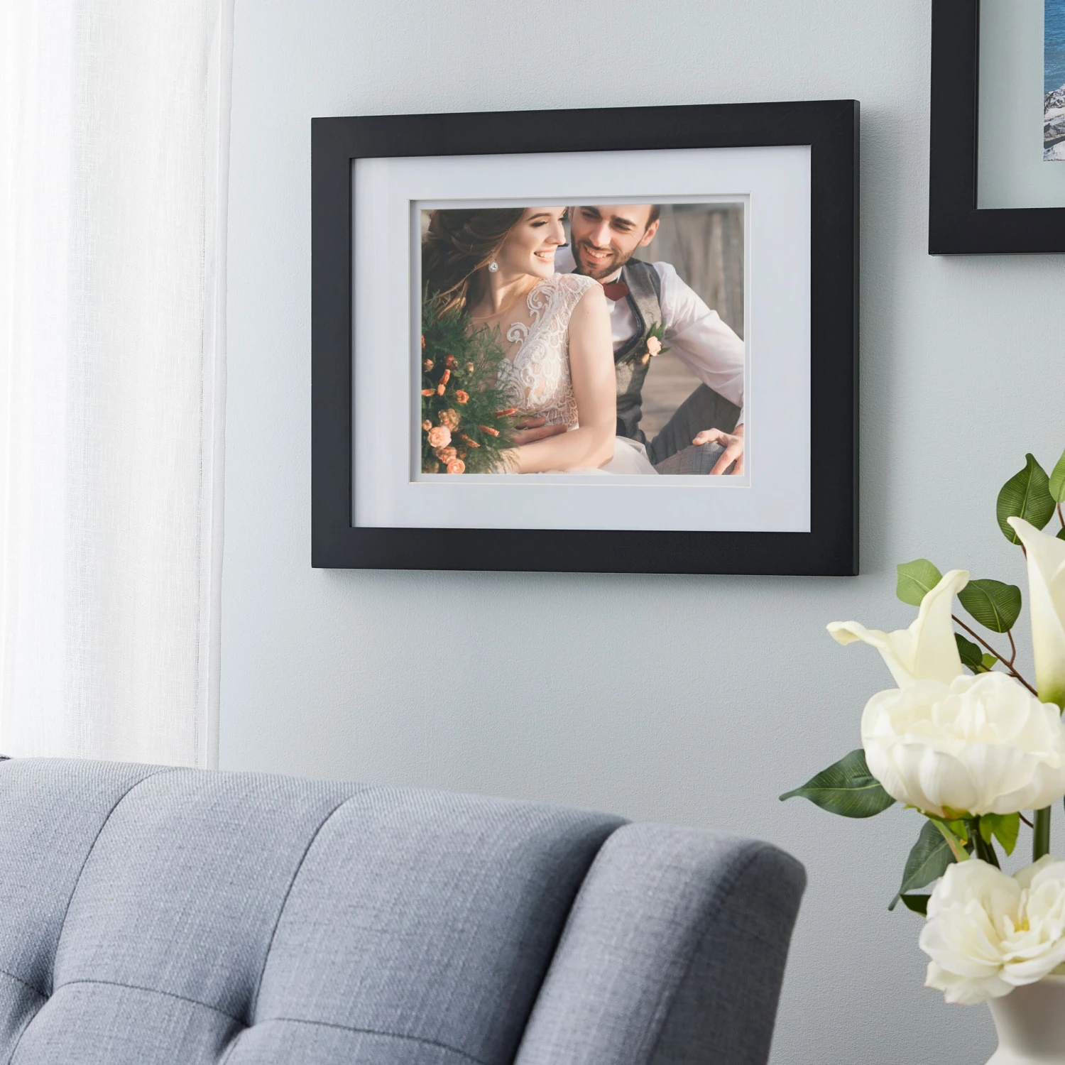 Black Gallery Wall Frame With Double Mat By Studio Décor® 6 Black Gallery Wall Frame With Double Mat By Studio Décor® - Image 4