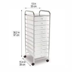 10 Drawer Rolling Cart By Simply Tidy™ -Optima Home Decor Store 10468254 4