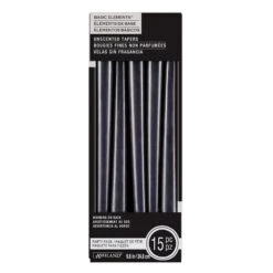 Basic Elements™ Black Unscented Taper Party Pack By Ashland®