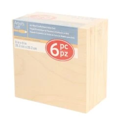 6 Packs: 6 Ct. (36 Total) 8" X 8" Cradled Wood Painting Panels By Artist's Loft™ -Optima Home Decor Store 10474771 1