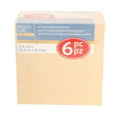 6 Packs: 6 Ct. (36 Total) 8" X 8" Cradled Wood Painting Panels By Artist's Loft™ -Optima Home Decor Store 10474771 5