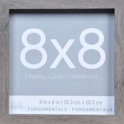 3-Pack Gray 8" X 8" Shadow Boxes, Fundamentals By Studio Décor® -Optima Home Decor Store 10500650