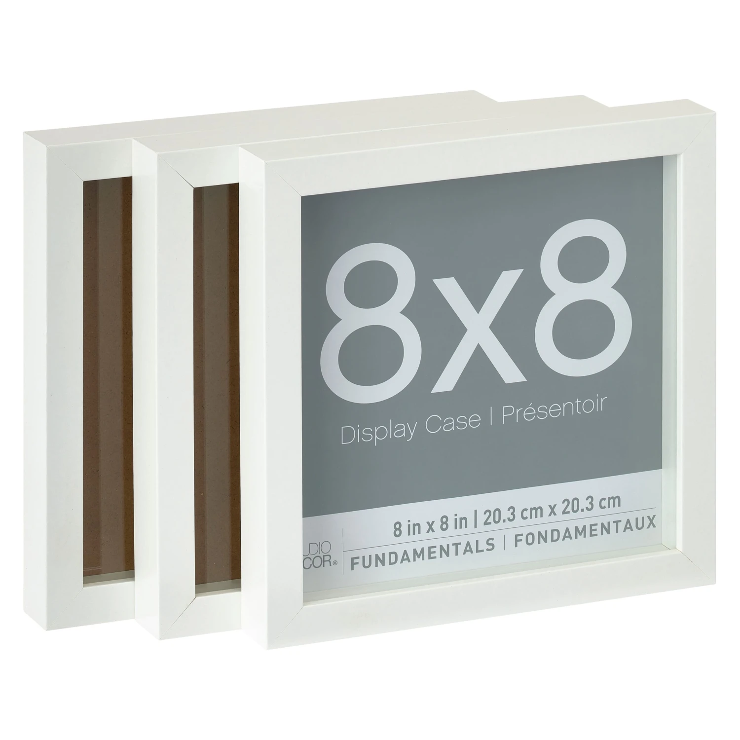 3-Pack White 8" X 8" Shadow Boxes, Fundamentals By Studio Décor® 3 3-Pack White 8" X 8" Shadow Boxes, Fundamentals By Studio Décor®