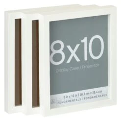 3-Pack White 8" X 10" Shadow Boxes, Fundamentals By Studio Décor®