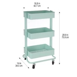 Lexington 3-Tier Rolling Cart By Simply Tidy™ -Optima Home Decor Store 10503531 4