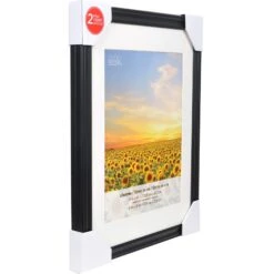 2 Black Frames With Mat, 11" X 14", Lifestyles By Studio Décor® -Optima Home Decor Store 10536725 2