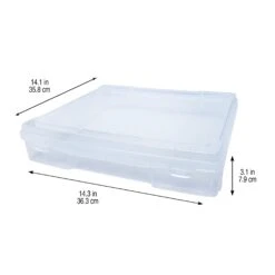 12" X 12" Clear Scrapbook Case By Simply Tidy™ -Optima Home Decor Store 10575615 5