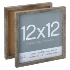 2 Pack Gray Fundamentals 12" X 12" Shadowbox By Studio Décor® -Optima Home Decor Store 10609860 31