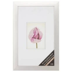 Silver Galvanized 5" X 7" Frame With Double Mat, Gallery By Studio Décor®