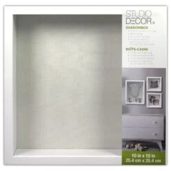 White Flat Shadow Box By Studio Décor®