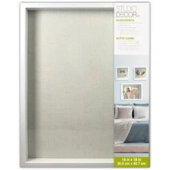 White Flat Shadow Box By Studio Décor® -Optima Home Decor Store 10625220 1