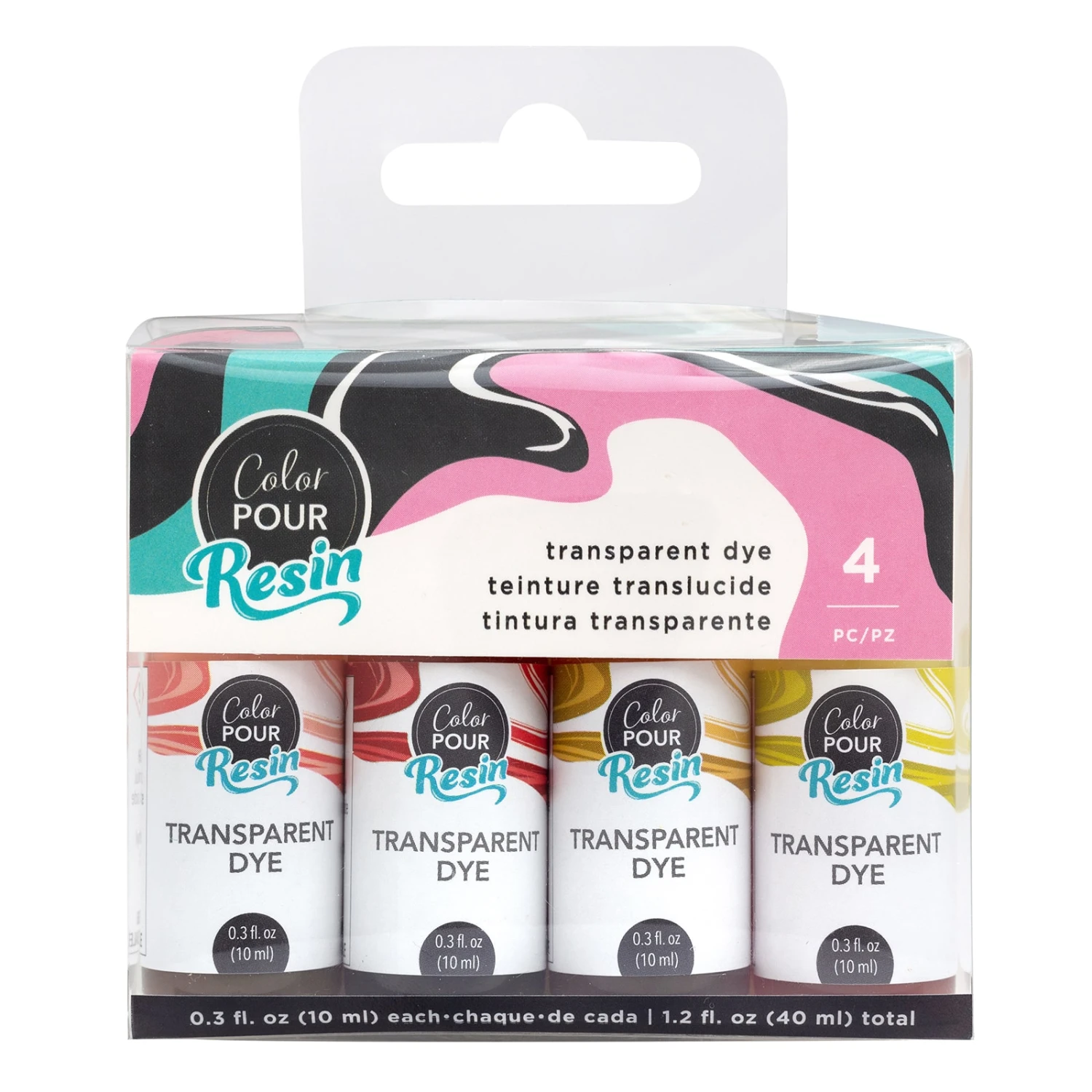 Color Pour Resin Transparent Warm Dye Kit 4 Color Pour Resin Transparent Warm Dye Kit - Image 2