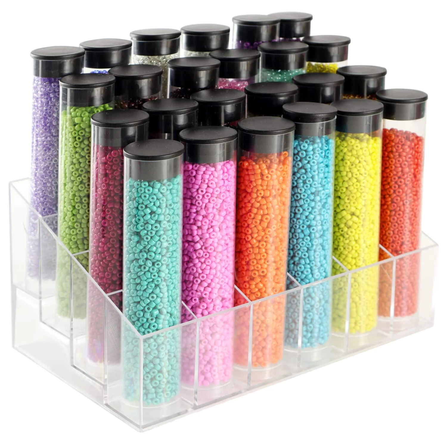 6 Pack: Multicolor Glass Seed Beads Set By Bead Landing™ 3 6 Pack: Multicolor Glass Seed Beads Set By Bead Landing™