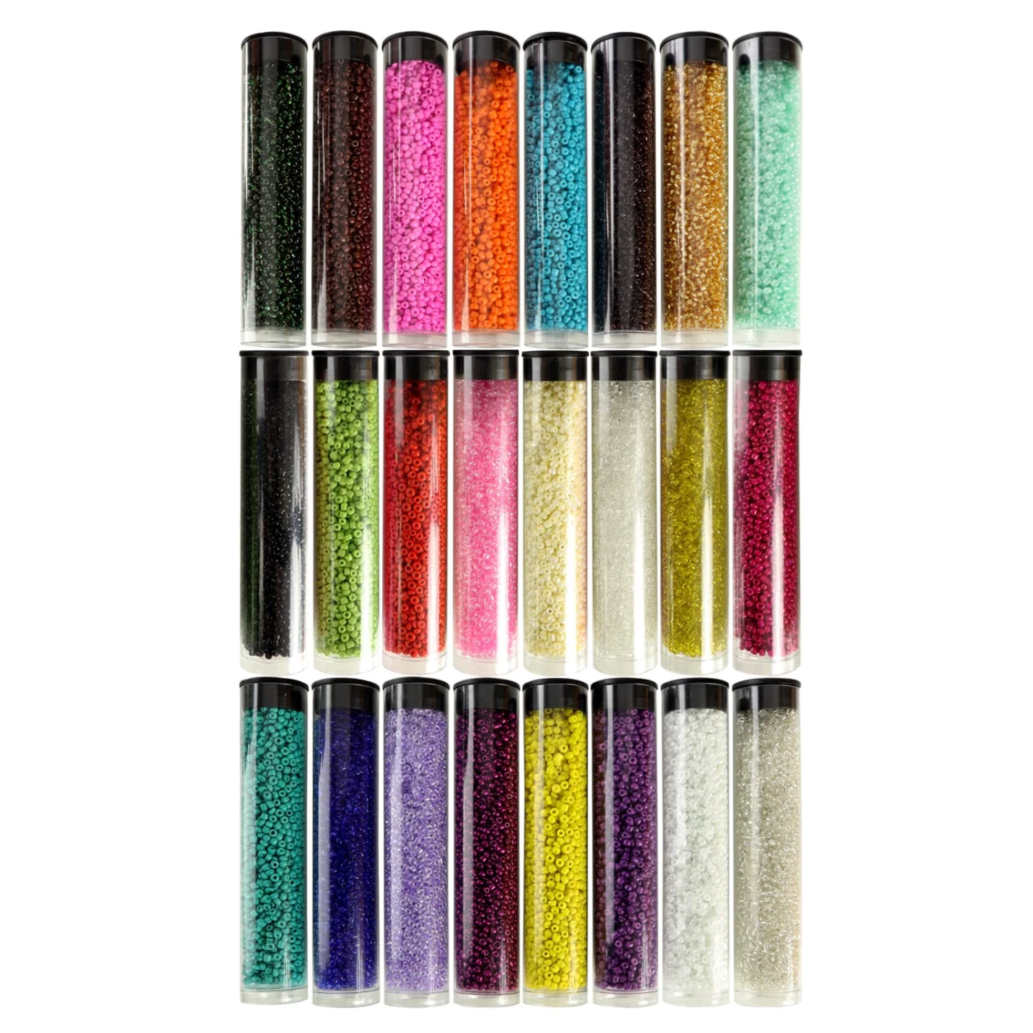 6 Pack: Multicolor Glass Seed Beads Set By Bead Landing™ 5 6 Pack: Multicolor Glass Seed Beads Set By Bead Landing™ - Image 3