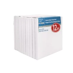 8 Packs: 12 Ct. (96 Total) 8" X 8" Super Value Canvas By Artist's Loft™ Necessities™ -Optima Home Decor Store 10654631 3