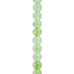 12 Pack: Light Green Dyed Quartz Round Beads, 8mm By Bead Landing™
