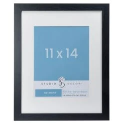 Black Belmont Frame With Mat By Studio Décor® -Optima Home Decor Store 10717525 1