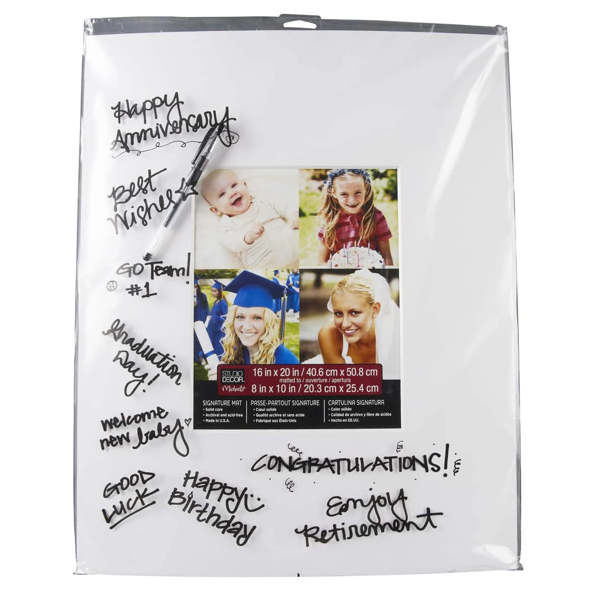 White Signature Mat By Studio Décor® 6 White Signature Mat By Studio Décor® - Image 4