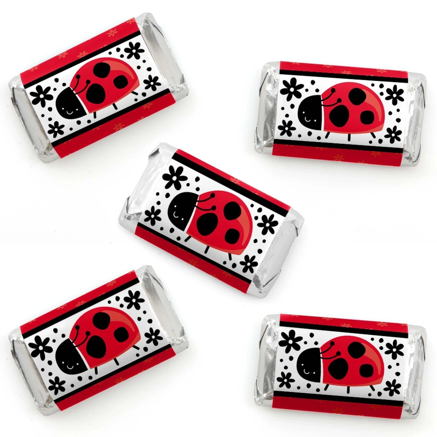 Big Dot Of Happiness Happy Little Ladybug - Mini Candy Bar Wrapper Stickers - Baby Shower Or Birthday Party Small Favors - 40 Count 3 Big Dot Of Happiness Happy Little Ladybug - Mini Candy Bar Wrapper Stickers - Baby Shower Or Birthday Party Small Favors - 40 Count