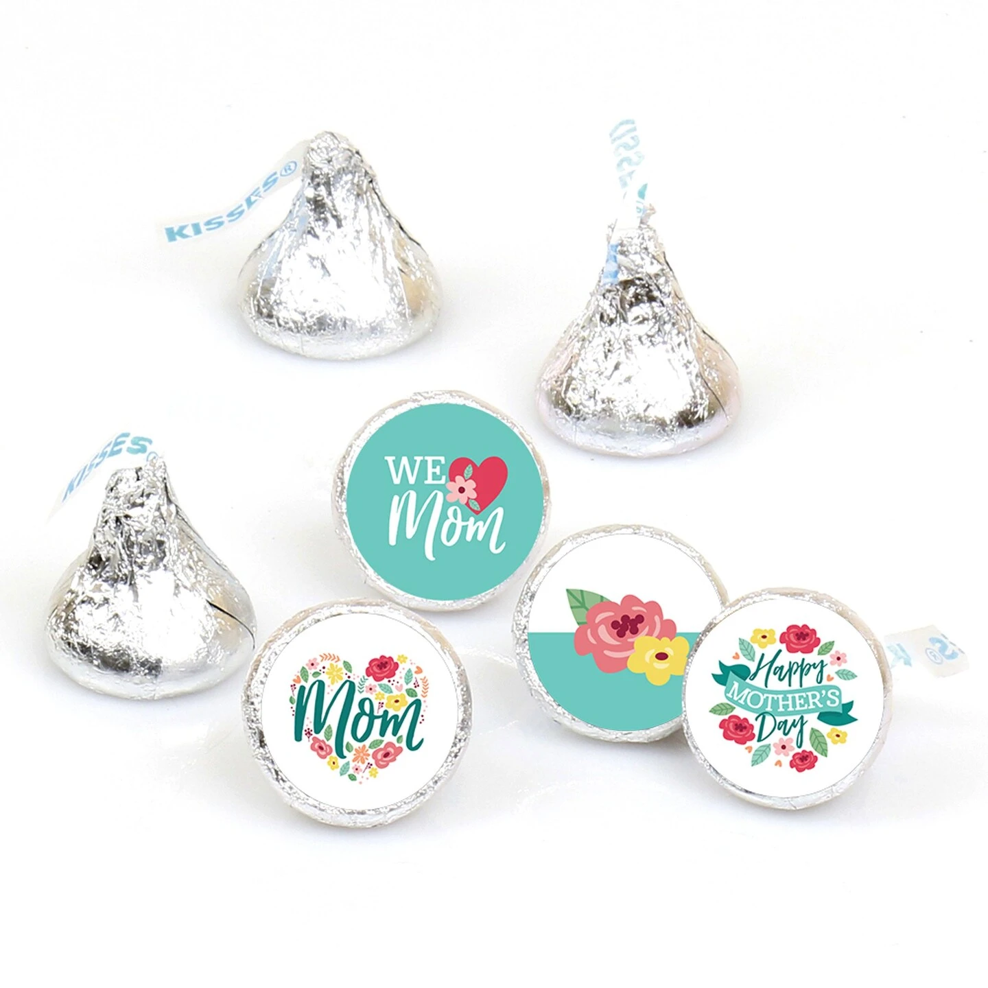 Big Dot Of Happiness Colorful Floral Happy Mother's Day - We Love Mom Party Round Candy Sticker Favors - Labels Fits Chocolate Candy (1 Sheet Of 108) 3 Big Dot Of Happiness Colorful Floral Happy Mother's Day - We Love Mom Party Round Candy Sticker Favors - Labels Fits Chocolate Candy (1 Sheet Of 108)