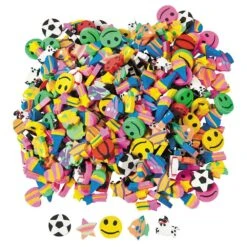 Mini Eraser Assortment (500PC) - Stationery - 500 Pieces