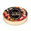 100th Birthday Sugar Free Candy Gift Tin Large Plastic Tin With Sticker And Hershey's Chocolate & Reese's Mix - By Just Candy -Optima Home Decor Store 168375374039456