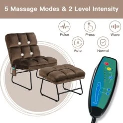 Massage Chair Velvet Accent Sofa Chair With Ottoman And Remote Control 23 Massage Chair Velvet Accent Sofa Chair With Ottoman And Remote Control -Optima Home Decor Store 2306062943713377120
