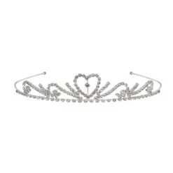 Beistle Pack Of 6 Princess Heart Design With Clear Rhinestones Royal Tiara