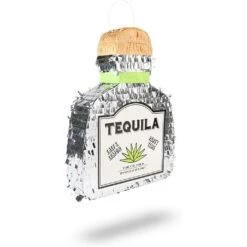 Small Tequila Bottle Pinata For 21st Birthday Supplies, Funny Adult Party Decorations, Fiesta, Cinco De Mayo (16.5 X 13 In)