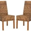 Safavieh Sanibel Side Chair Set Of 2 In Brown
