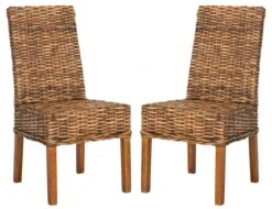 Safavieh Sanibel Side Chair Set Of 2 In Brown